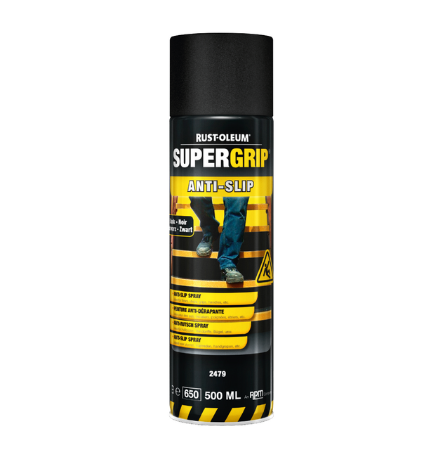 Skridsikringsspray RUSTOLEUM – 500 ml – sort, gul, transparent